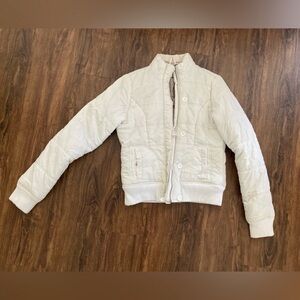 Madonna MDA 47 Elegant White Quilted Puffer Jacket
